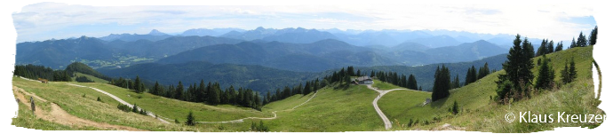 Panorama Karwendel von Brauneck